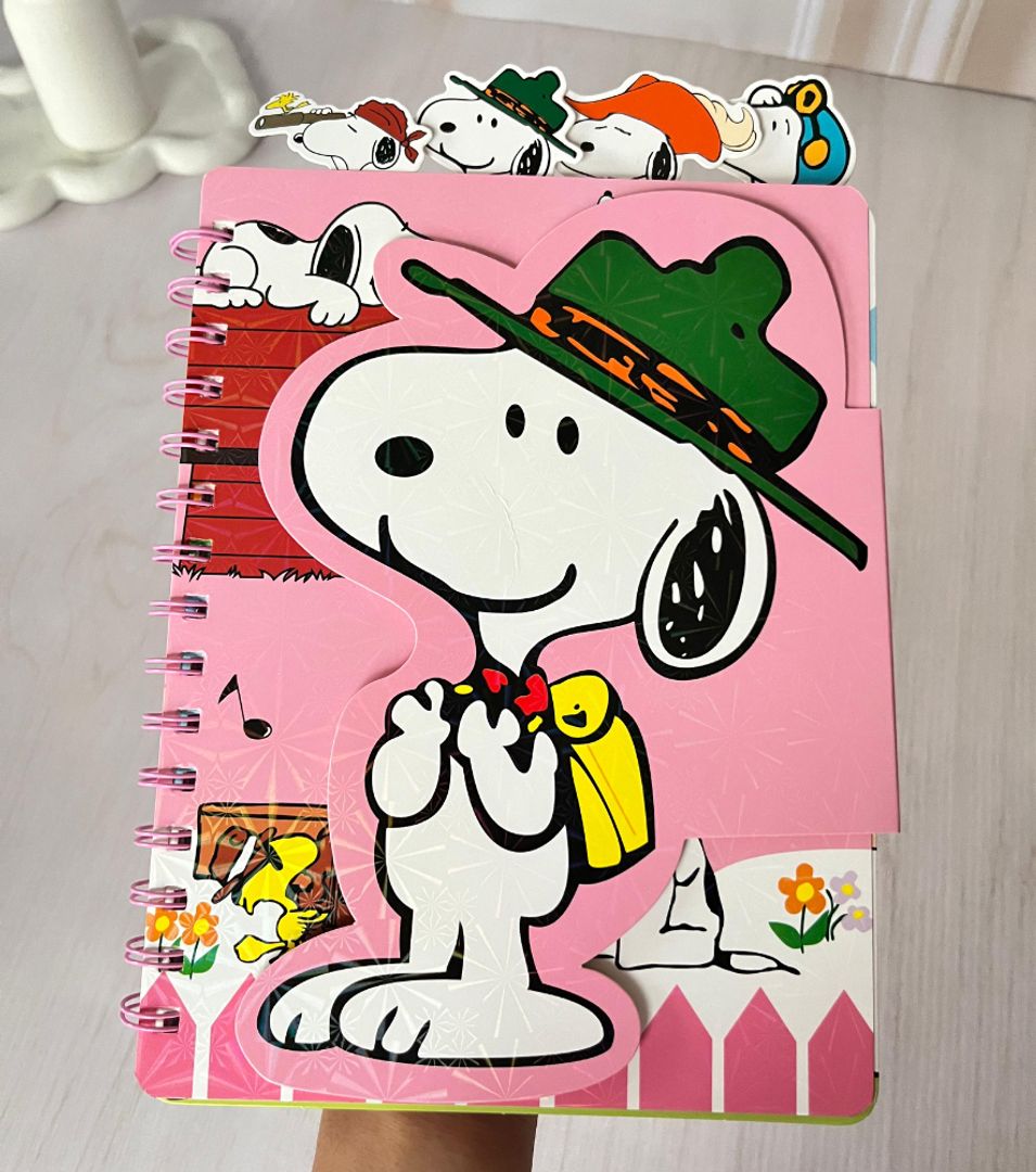 Agenda snoopy 5 materias 