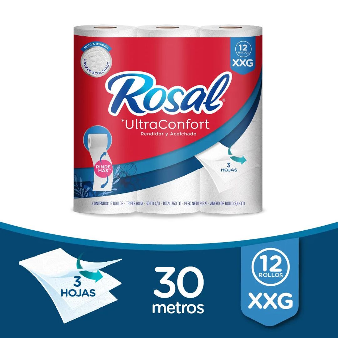 PAPEL HIGIENICO XXG 3 HOJAS*12*30MTS