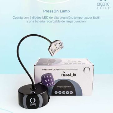 Lámpara Press ON Sensor Negra Organic Nails - imagen 1