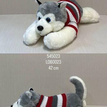 Imagen del producto LOBO CON BUZO TEJIDO 42 CM