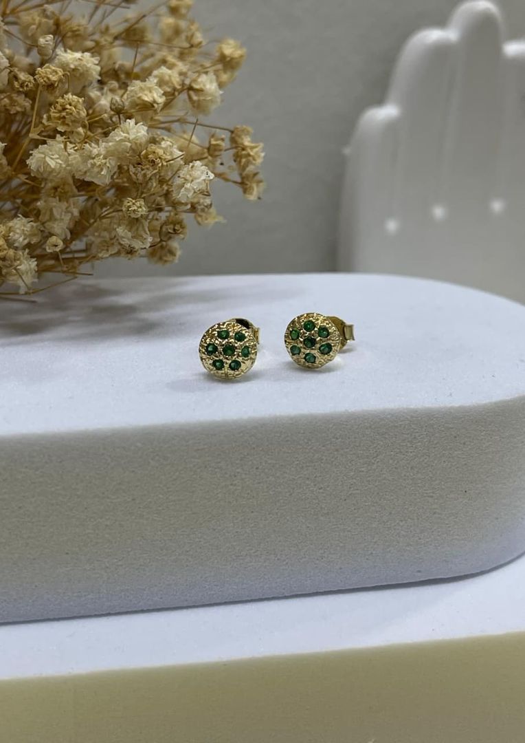 Topos hongo cristal verde diamantado