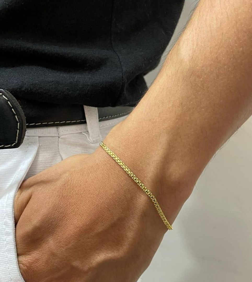 Pulsera tejido chino 2mm de 18cm