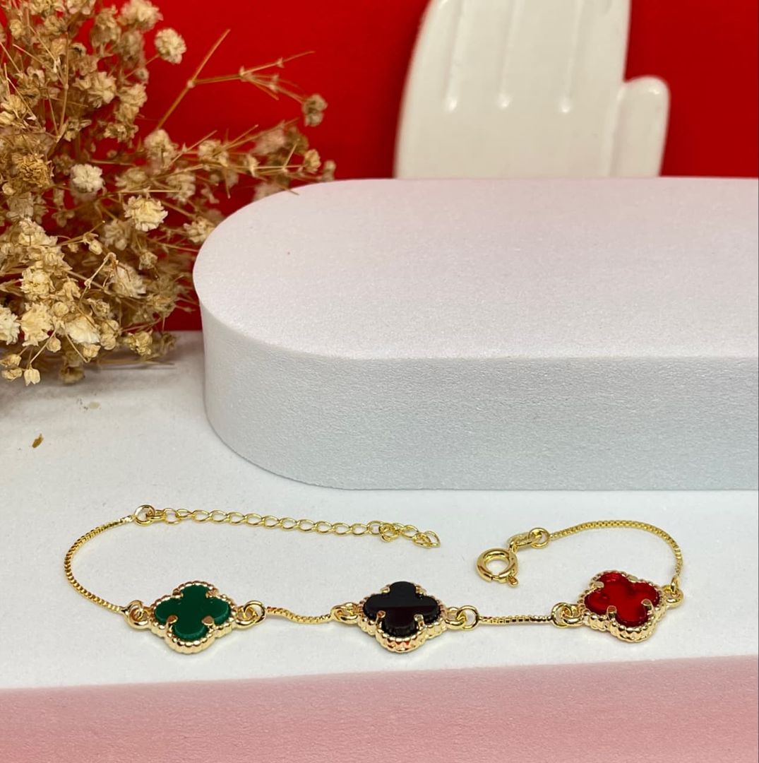 Pulsera van cleef x3 colors de 18cm + extensor