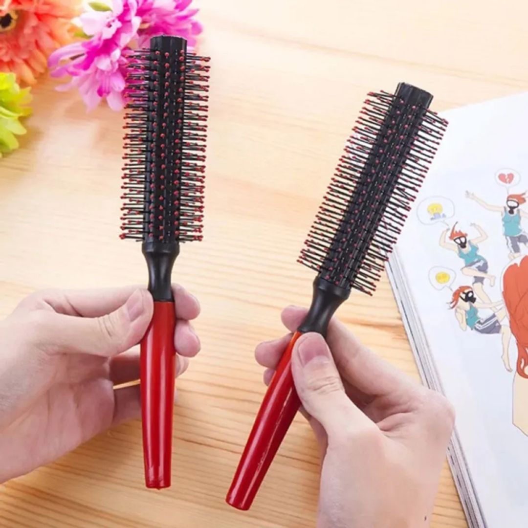 CEPILLO PARA CABELLO REDONDO DE PLASTICO PEINE 
