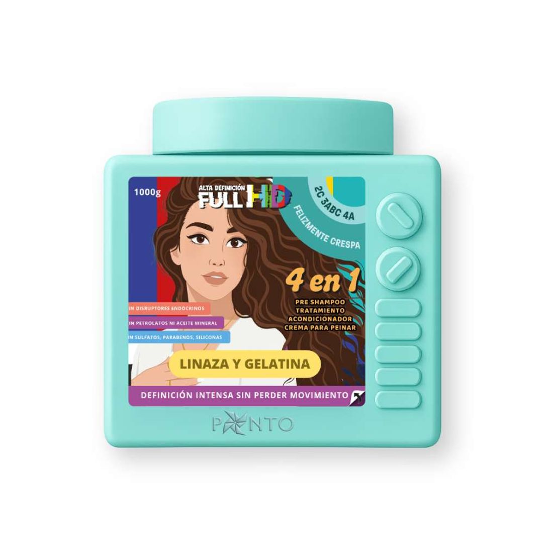 TRATAMIENTO FULL HD 1000G LINAZA Y GELATINA PONTO