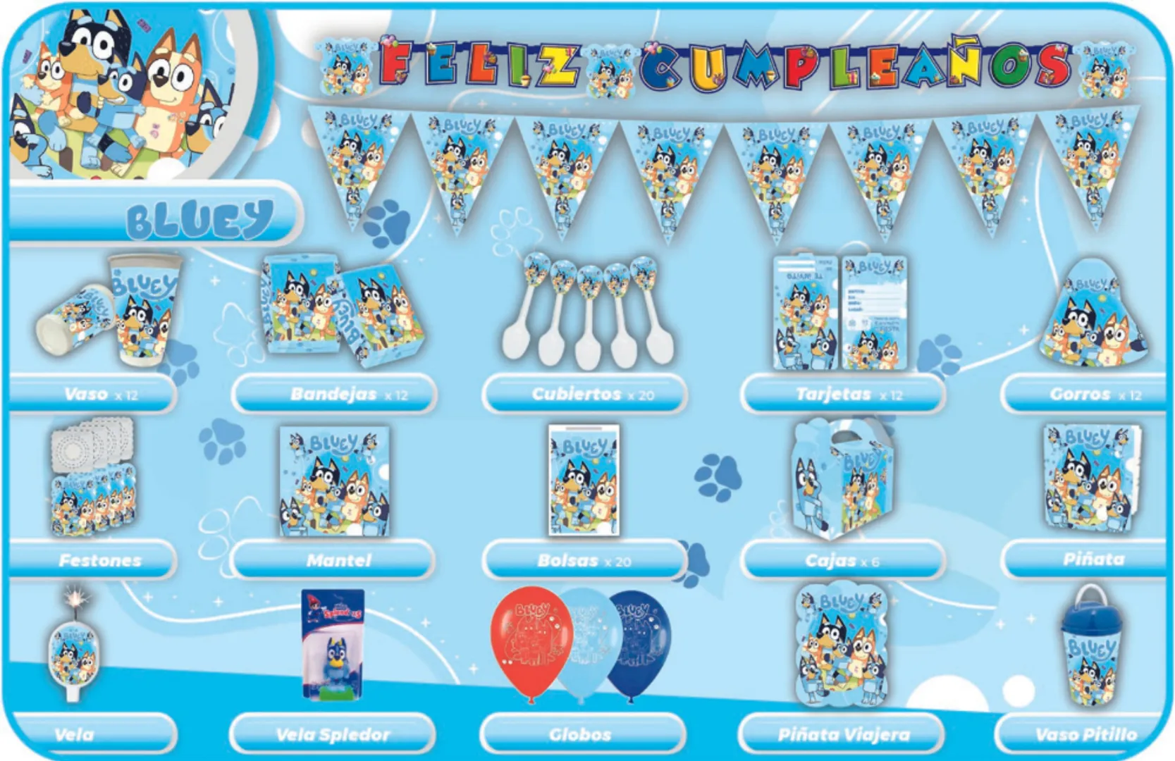 DECORACION BLUEY