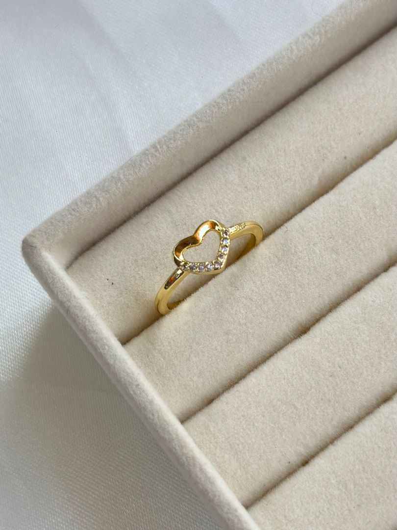 Anillo corazón sencillo 