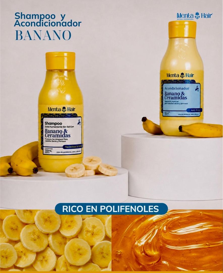 MENTA HAIR SHAMPOO EXTRAHUMECTANTE BANANO & CERAMIDAS