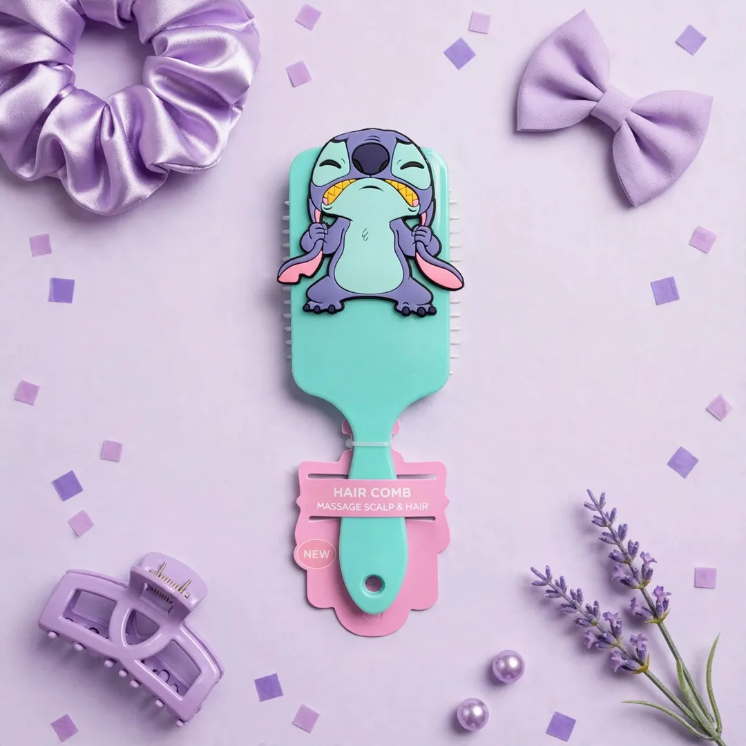 CEPILLO STITCH CON APLIQUE