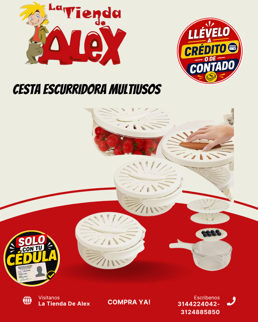 Cesta Escurridora Multiusos