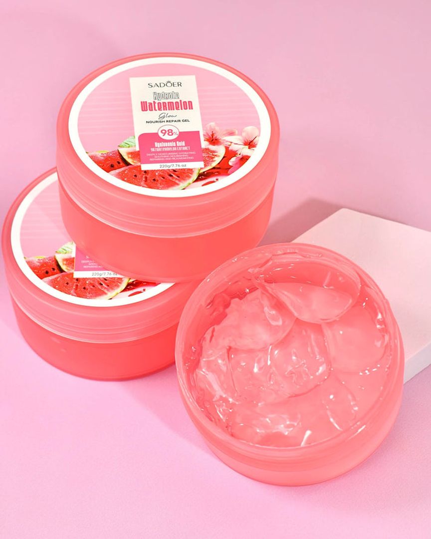 Gel Hidratante Niacinamida + Sandía 98% Glow & Reparación – Sadoer (220 g)
