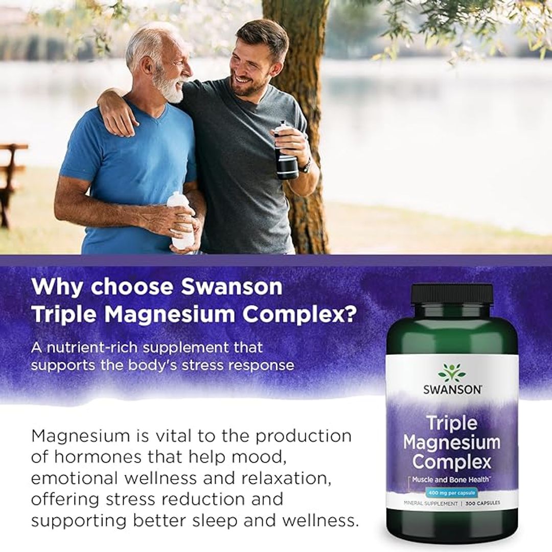Triple Magnesio Complex 400mg SWANSON 300cap 