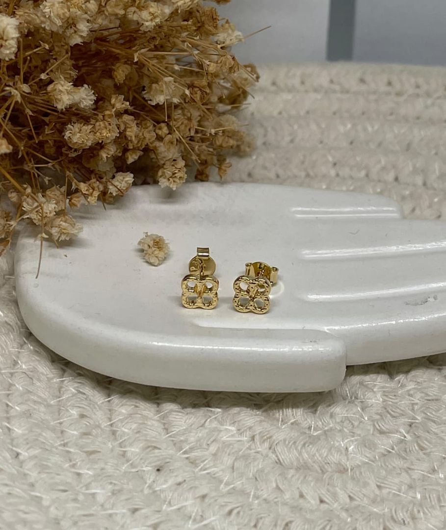 Topos trebol silueta diamantados 