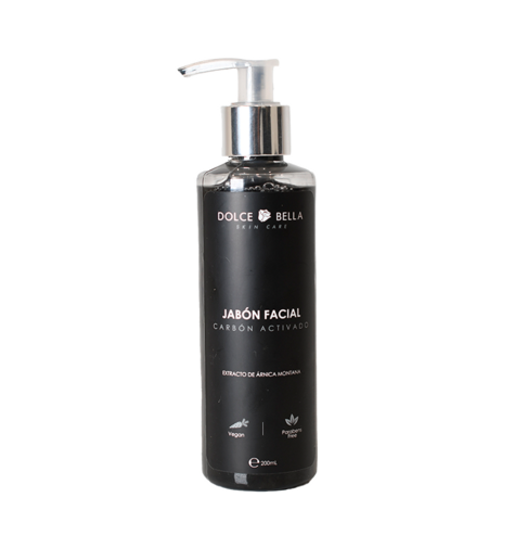 JABÓN FACIALCARBÓN ACTIVADO DOLCE BELLA  200ML