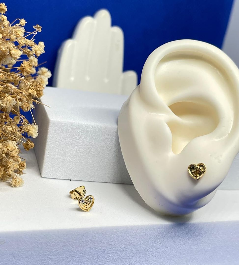 Topos corazon diamantados Fe 6mm