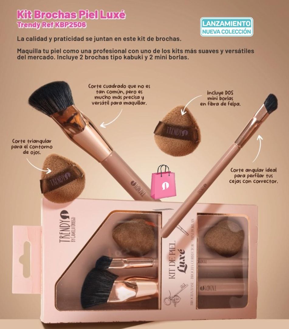 Kit Brocjas piel Luxe trendy KBP2506