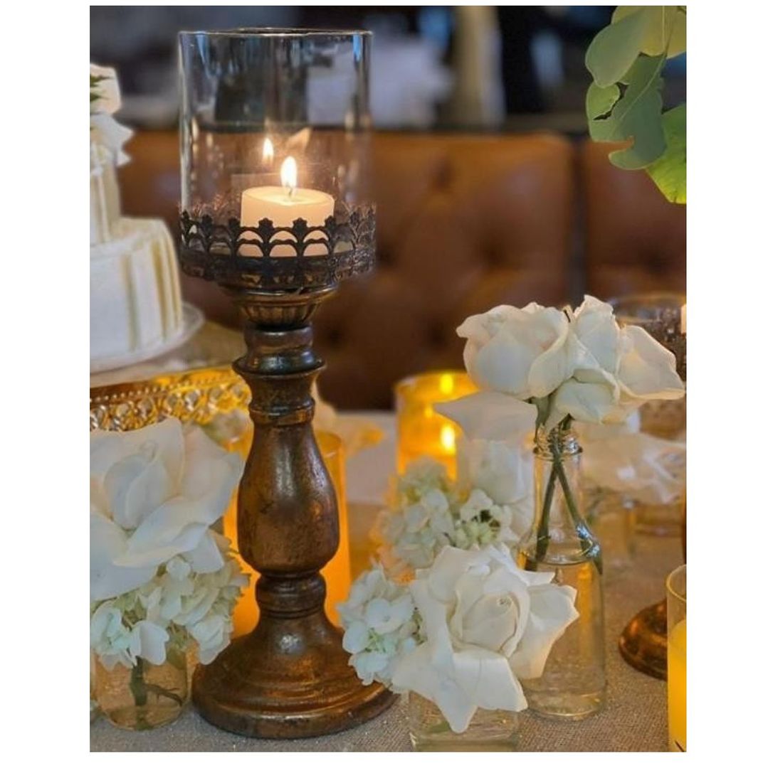 Porta Vela Rose Gold