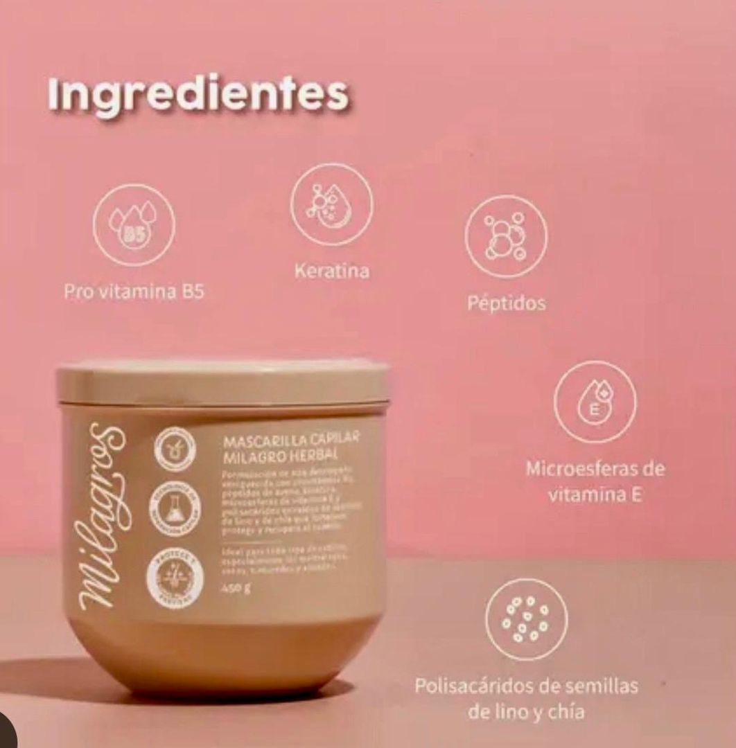 MILAGROS MASCARILLA CAPILAR  HERBAL