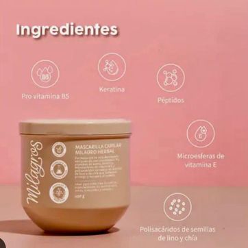 Imagen del producto MILAGROS MASCARILLA CAPILAR  HERBAL