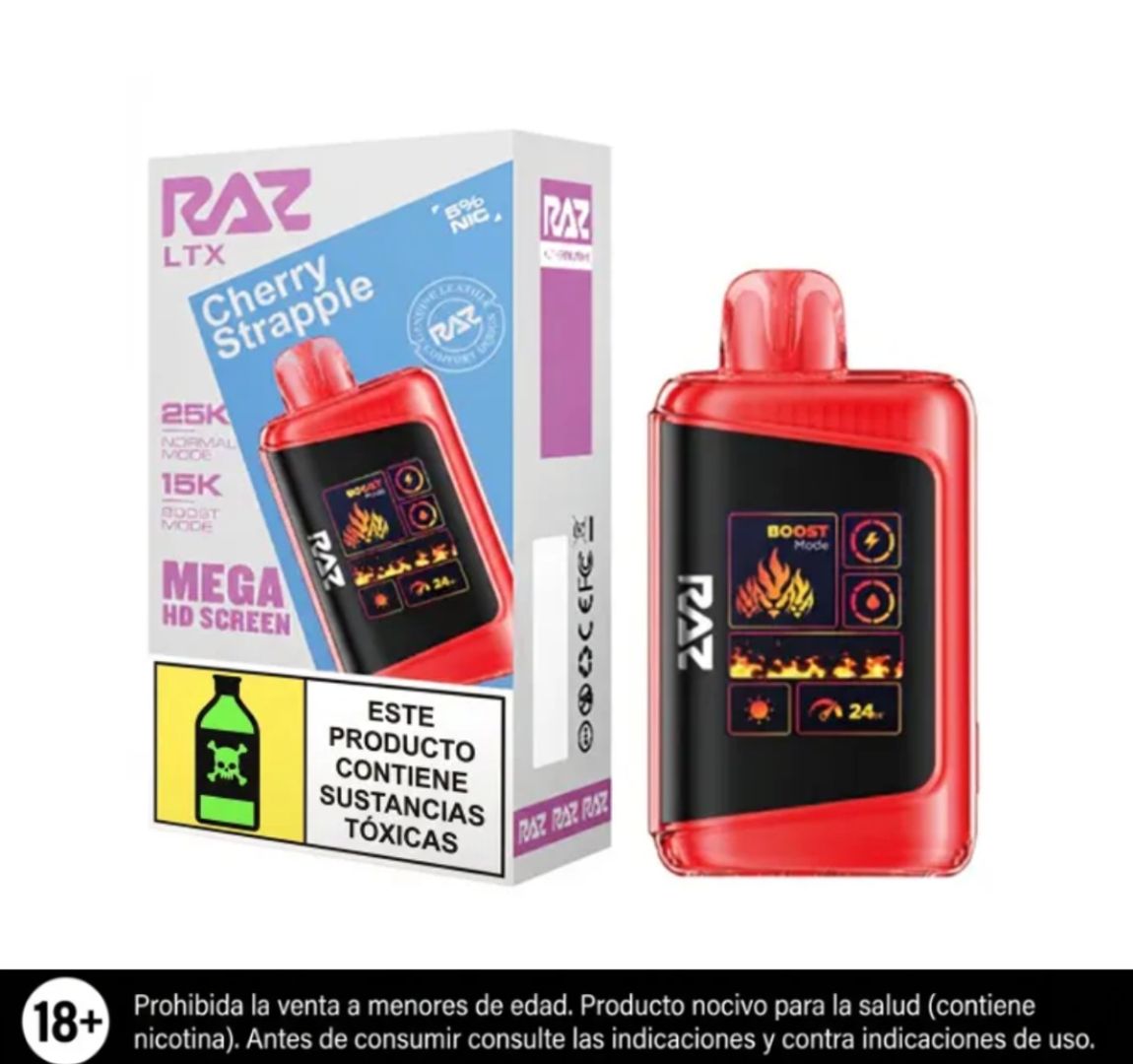 Raz Cherry Strapple 25.000 Puffs