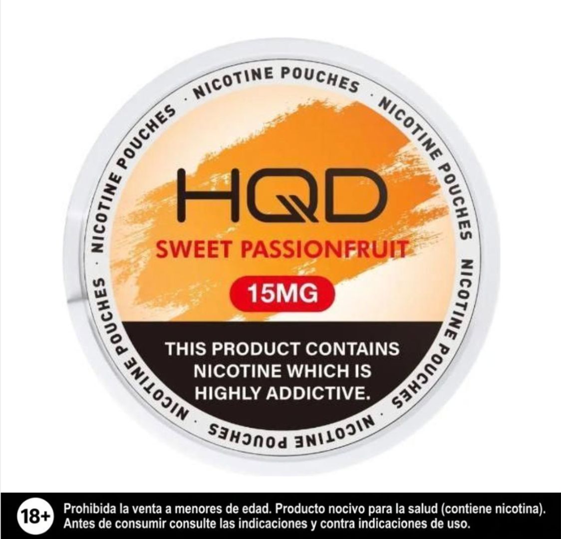 Hqd Sweet Passionfruit 15mg Parches De Nicotina, Nicotine Pouches