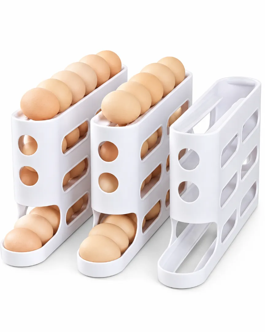 ORGANIZADOR DISPENSADOR DE HUEVOS TIPO ZIGZAG