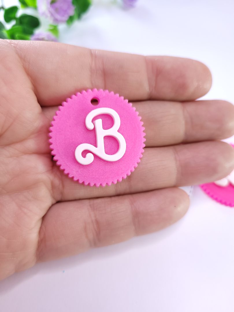 3.3cm fucsia con blanco 