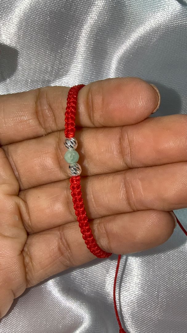 Pulsera muralla Esmeralda y plata ley 925