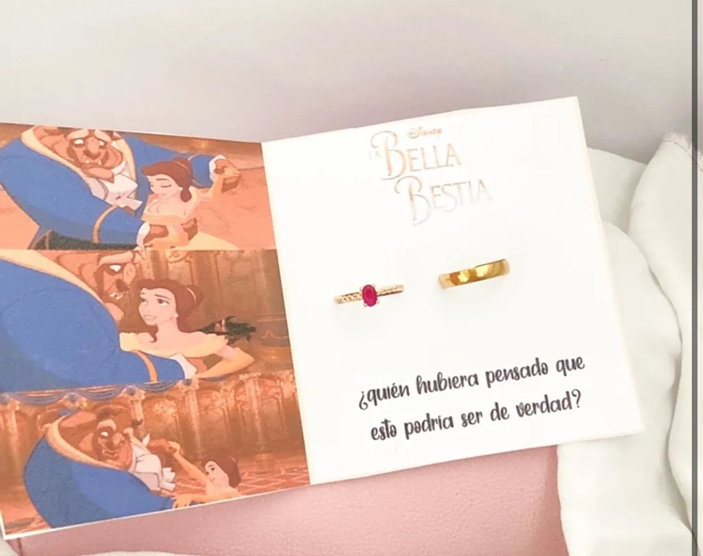 ANILLOS PAREJA BELLA Y BESTIA 