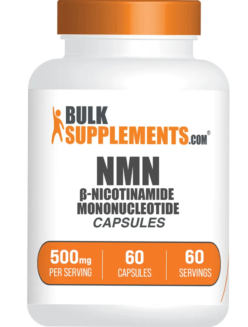 NMN Nicotinamide Mononucleotide 500MG 60SERV 60CAP BulkSupplements