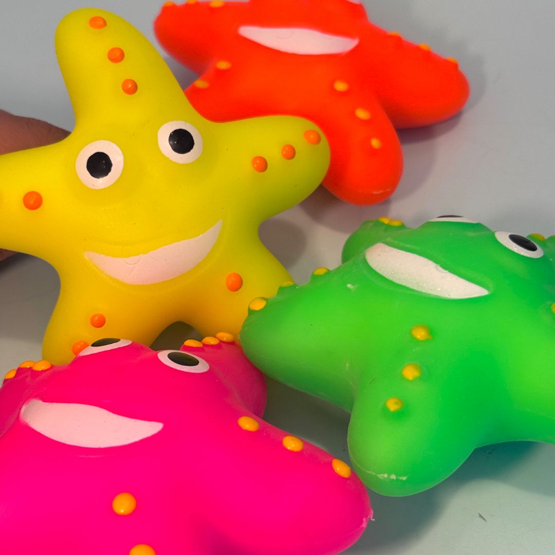 Squishy estrella neon espuma 