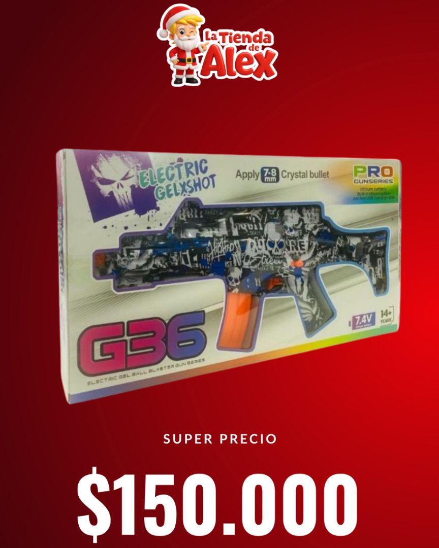 Rifle G36 "Skull Shot" GelXSHOT Eléctrico