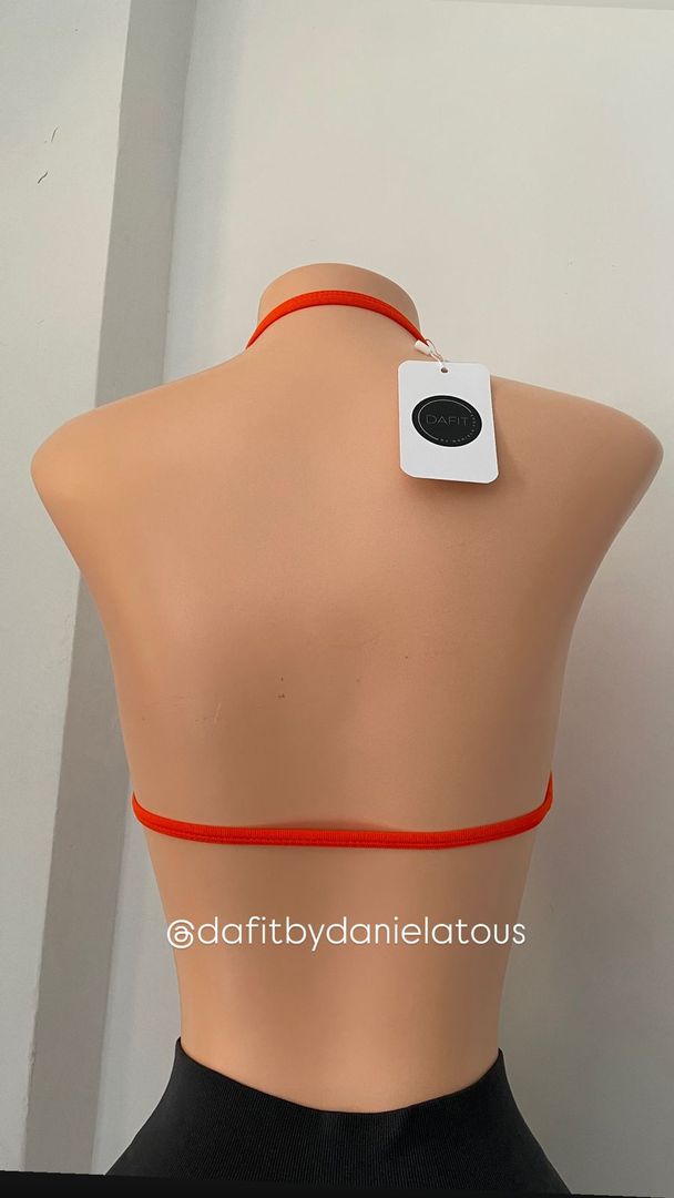 TOPS NARANJA NEON