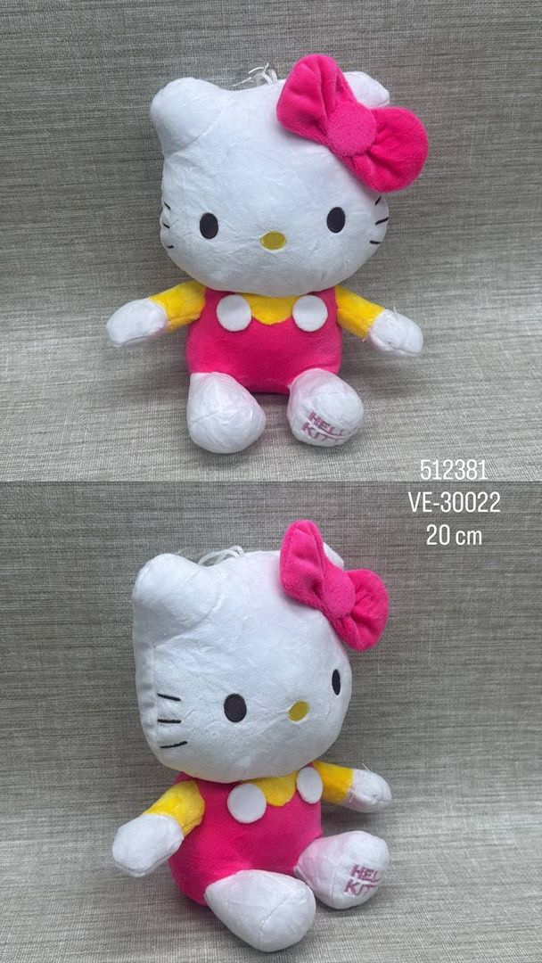HELLO KITTY CON OVEROL 20 CM