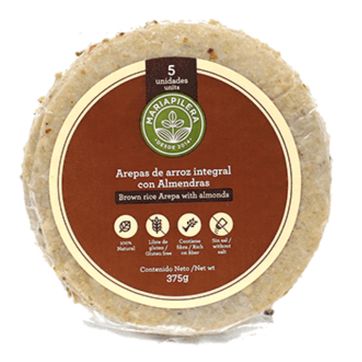 Imagen del producto AREPA DE ARROZ INTEGRAL ALMENDRAS X 5 UND