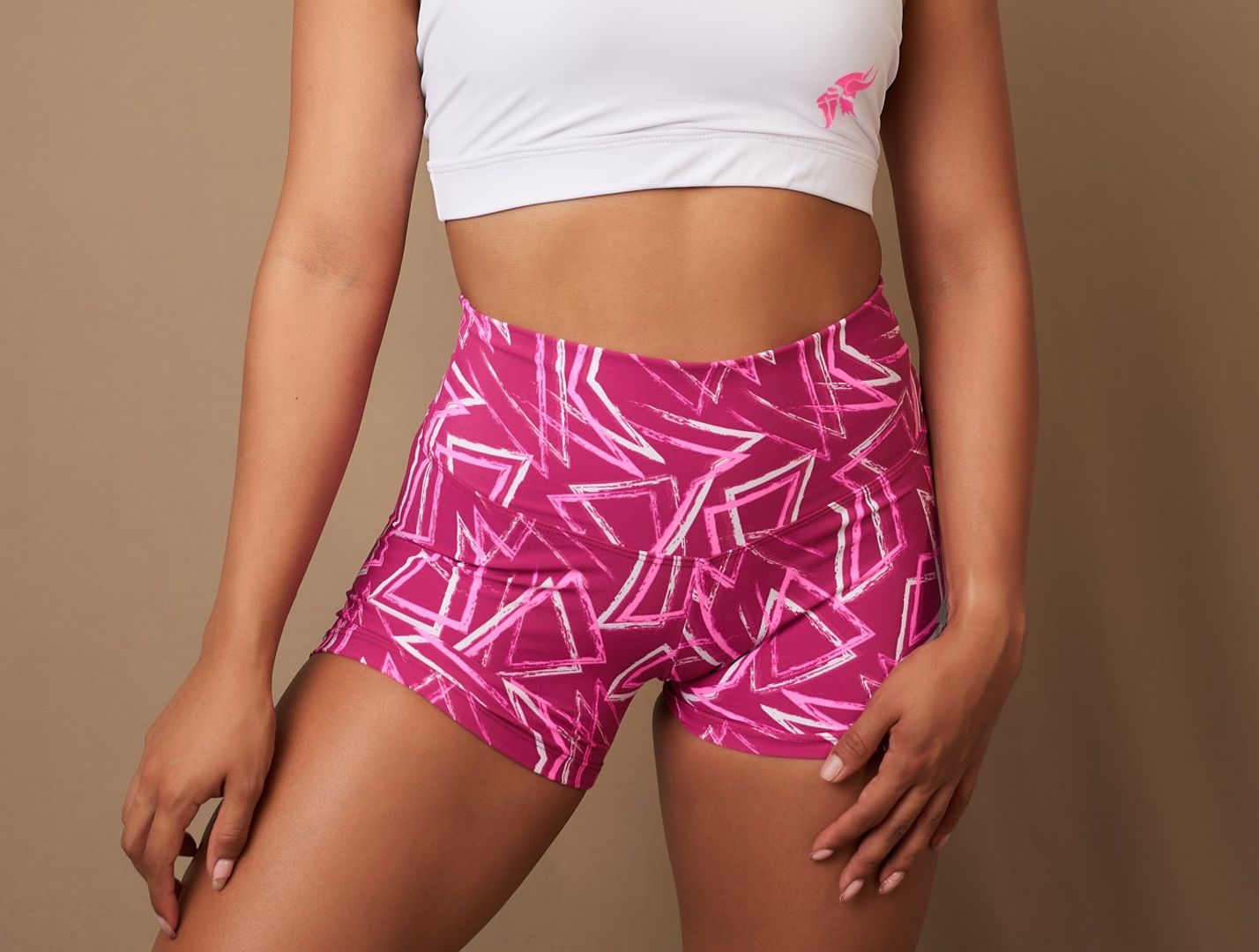 Short Lycra tiro alto