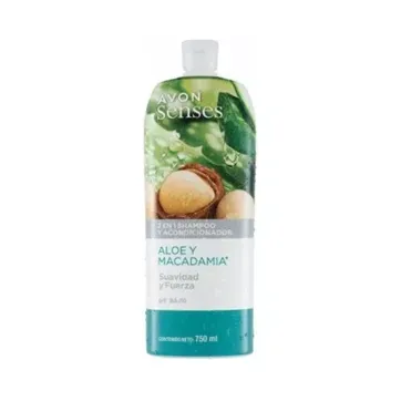 Imagen del producto SHAMPOO Y ACONDICIONADOR 2 EN 1 - ALOE Y MACADAMIA AVON 750 ML