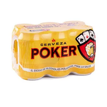 Imagen del producto CERVEZA POKER LATA*6*330ML