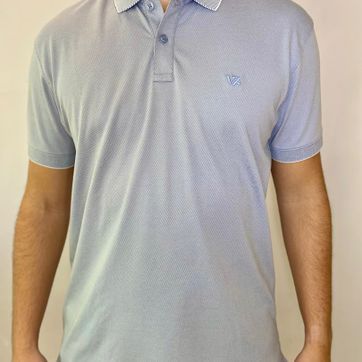 POLO CON TEXTURA SOLAN VELEZ - AZUL - imagen 1