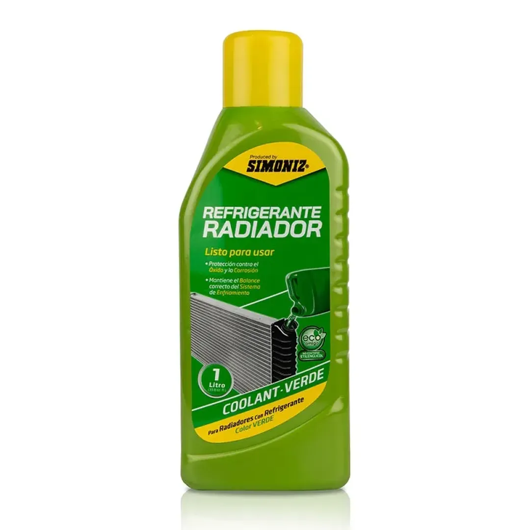 REFRIGERANTE RADIADOR SIMONIZ QUALITOR VERDE X 1 LITRO