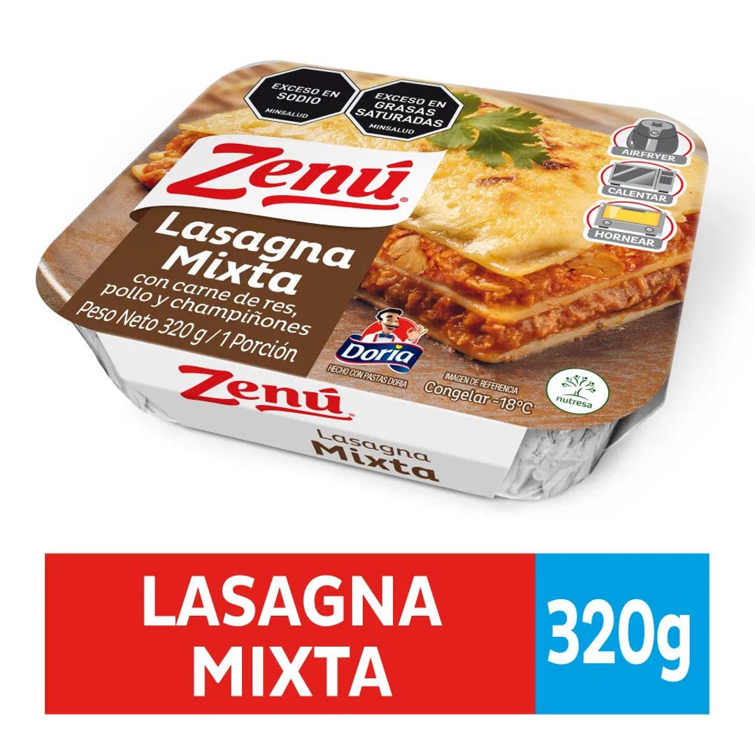 LASAGNA ZENU MIXTA*320G