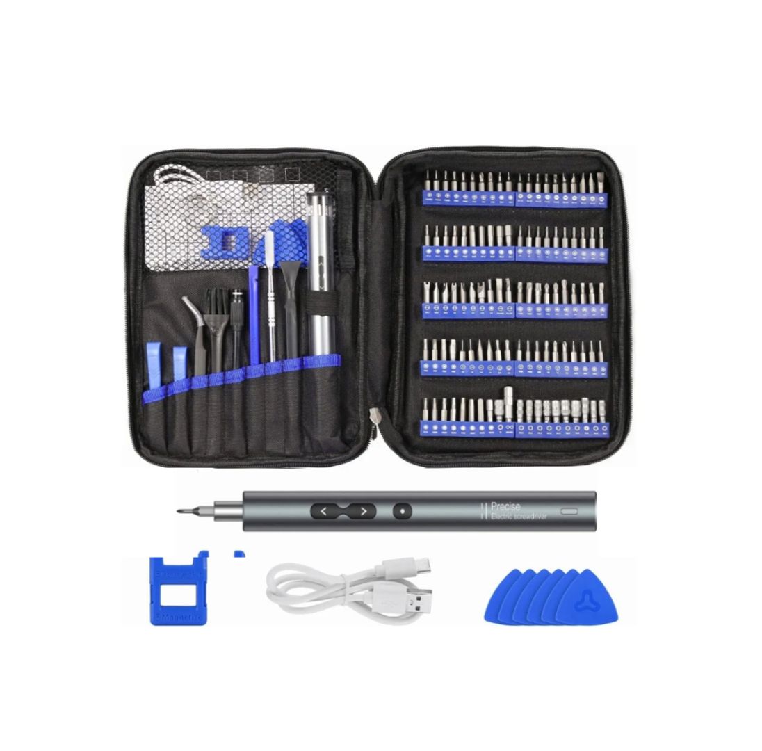 KIT DESTORNILLADOR ELECTRICO MALETIN 120IN1