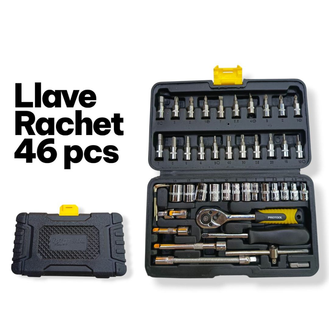 LLAVE RACHET 46PCS