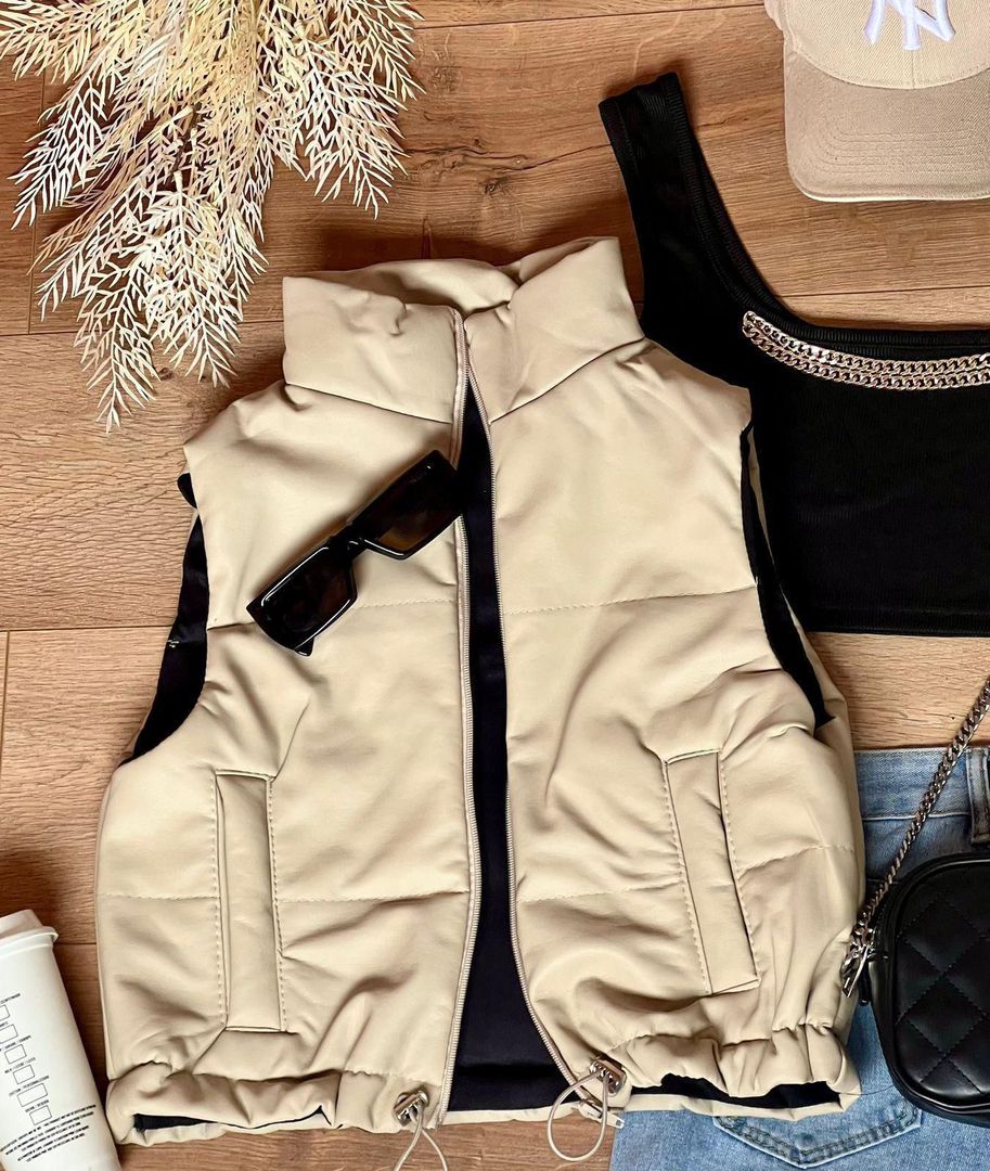 CHALECO CUERINA MATE