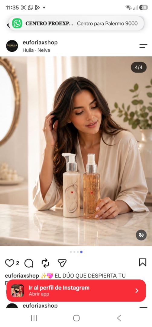 Duo crema y splah con feromonas 
