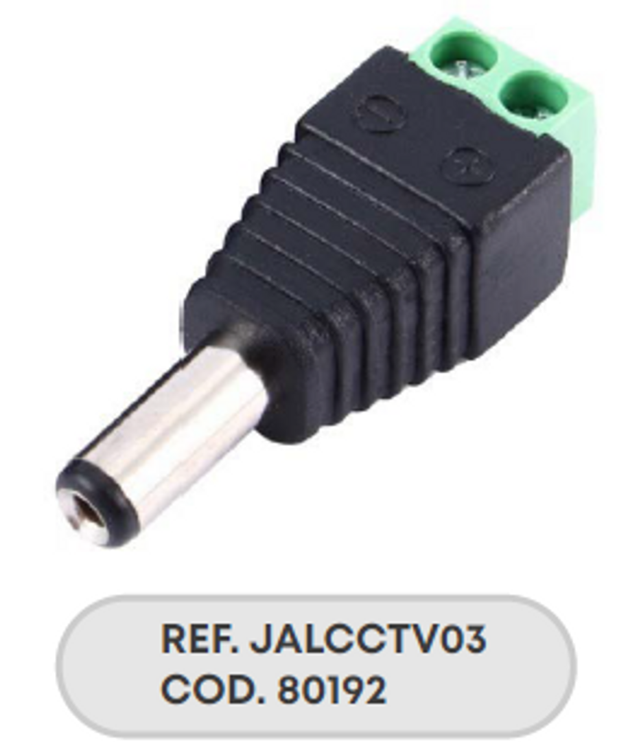 CONECTOR PLUG PARA CCTV MACHO X50