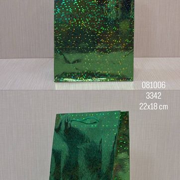 Imagen del producto BOLSA DE REGALO VERDE 22X18 CM