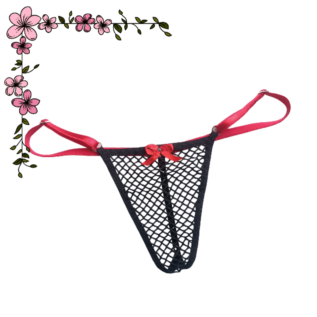 Tanga hilo malla ajustable 