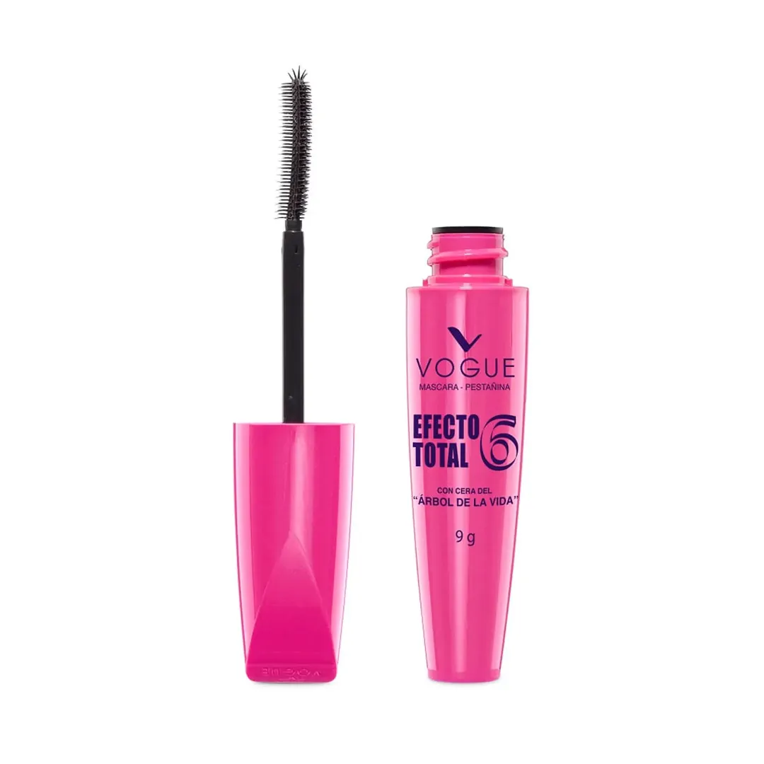 MASCARA EFECTO TOTAL 6 9GR A PRUEBA DE AGUA VOGUE