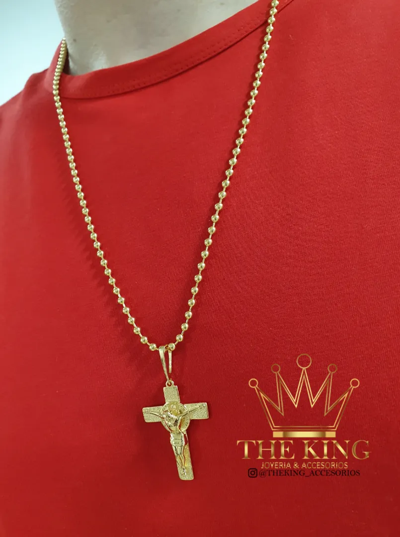 Militar lisa gruesa con cruz san Benito 